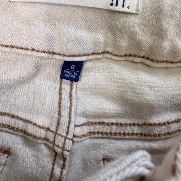 liT Kylie High Rise Curvy Skinny Ankle Jeans Womens Tan/Cream 6 Frayed Hem Work - Picture 5 of 12